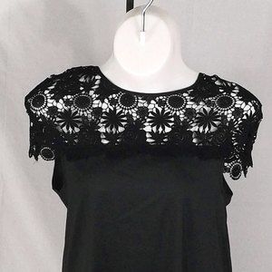 LBD w/ lace neck & shoulder details